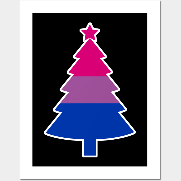 Christmas Tree LGBT Flag Bisexual Wall Art by aaallsmiles